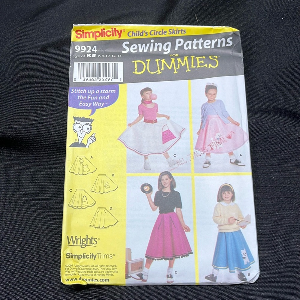 3 Simplicity Sewing Patterns, 8294, 9806, 9924 for Pleated Skirt and Top Uniform